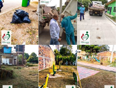 En Puerto Salgar, Cundinamarca, continúan las obras de ornato y embellecimiento en el Municipio.