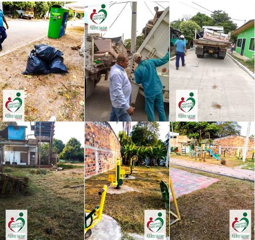 En Puerto Salgar, Cundinamarca, continúan las obras de ornato y embellecimiento en el Municipio.